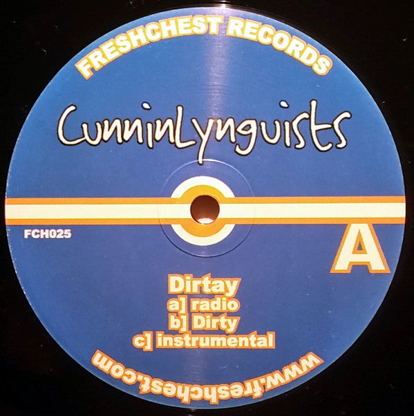 CunninLynguists / Cashmere The Pro : Dirtay / Smoke Out (12")