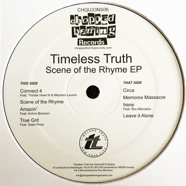 Timeless Truth : Scene Of The Rhyme EP (12", EP, Ltd)