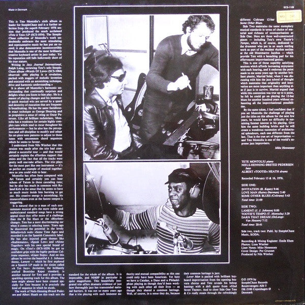 Tete Montoliu Trio ~ Tootie's Tempo (Vinyl) - Djungel & Jazz