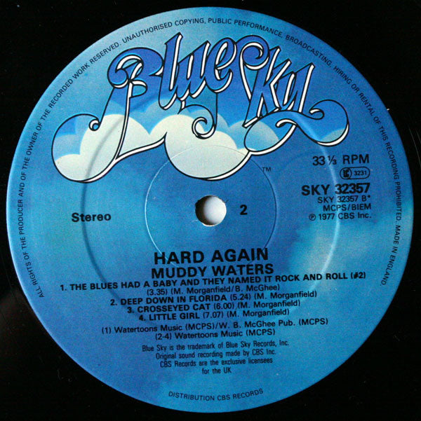 Muddy Waters ~ Hard Again (Vinyl) - Djungel & Jazz