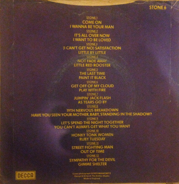 The Rolling Stones ~ Get Off Of My Cloud / Play With Fire (Vinyl) - Djungel & Jazz