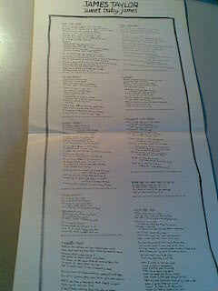 James Taylor (2) : Sweet Baby James (LP, Album, RE, Glo)
