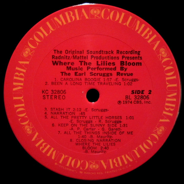 Earl Scruggs Revue ~ Where The Lilies Bloom (The Original Soundtrack Recording) (Vinyl) - Djungel & Jazz