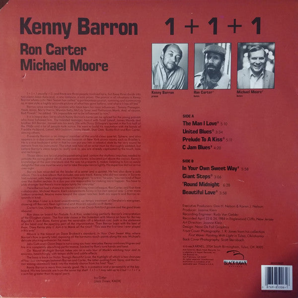 Kenny Barron, Ron Carter, Michael Moore ~ 1+1+1 (Vinyl) - Djungel & Jazz