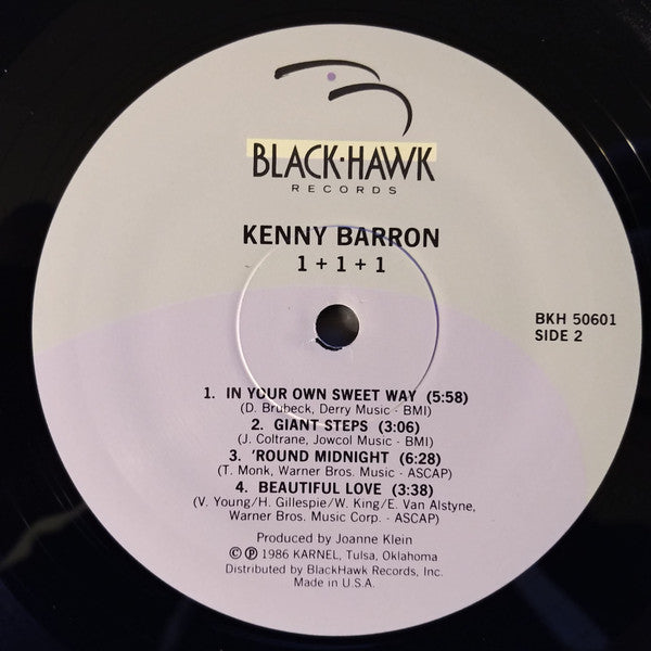Kenny Barron, Ron Carter, Michael Moore ~ 1+1+1 (Vinyl) - Djungel & Jazz