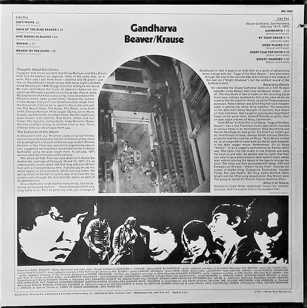 Beaver & Krause ~ Gandharva (Vinyl) - Djungel & Jazz