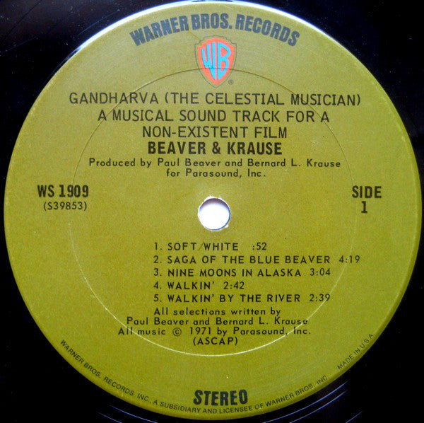 Beaver & Krause ~ Gandharva (Vinyl) - Djungel & Jazz