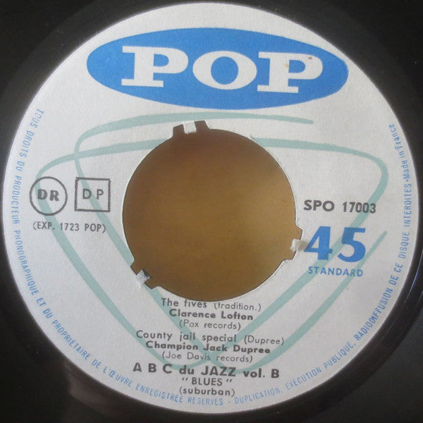 Various ~ Abc Du Jazz Vol. B - Blues (Suburban) (Vinyl) - Djungel & Jazz