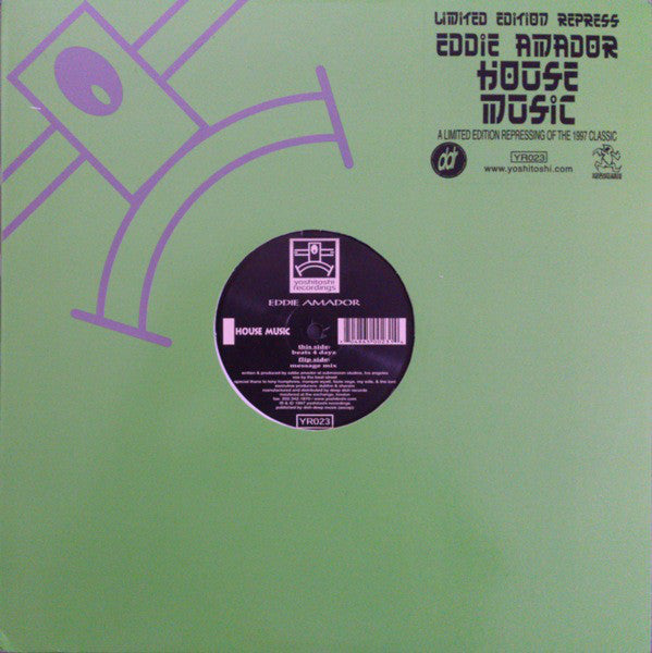 Eddie Amador : House Music (12", Ltd, RP)