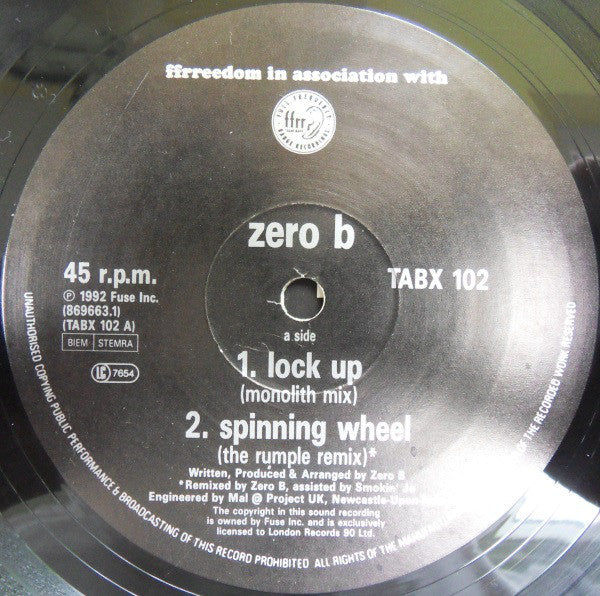 Zero B ~ The E.P. (Brand New Mixes) (Vinyl) - Djungel & Jazz