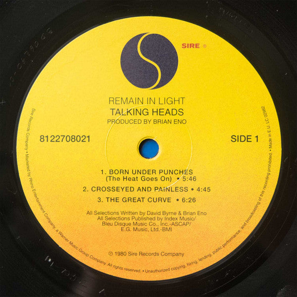 Talking Heads ~ Remain In Light (Vinyl) - Djungel & Jazz