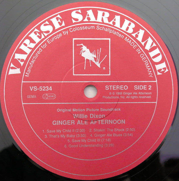 Willie Dixon ~ Ginger Ale Afternoon (Vinyl) - Djungel & Jazz