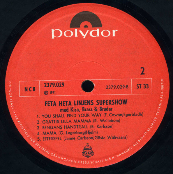 Feta Heta Linjen : Med Kisa, Brass & Brudar (LP, Album)