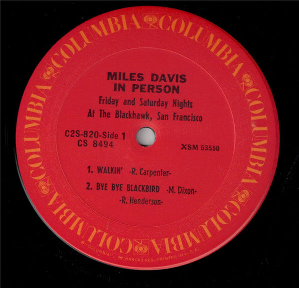 Miles Davis : In Person Friday And Saturday Nights At The Blackhawk, San Francisco (2xLP, Album, RE)