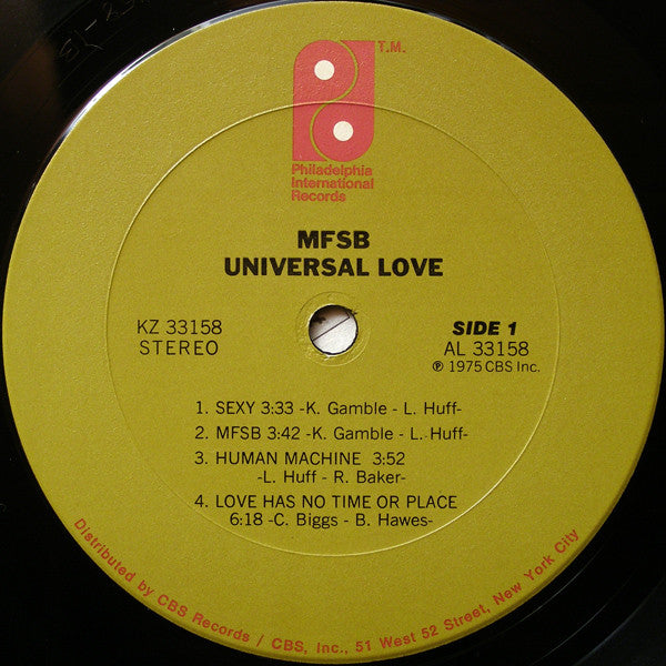MFSB ~ Universal Love (Vinyl) - Djungel & Jazz