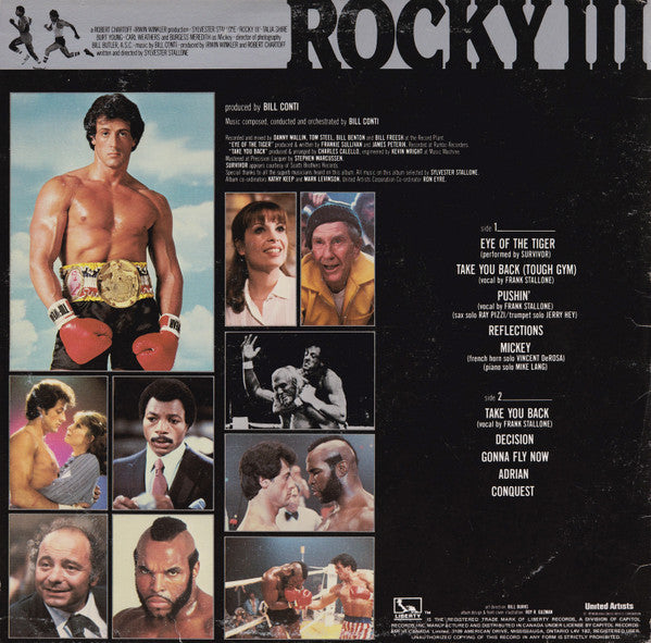 Bill Conti : Rocky III (Original Motion Picture Score) (LP, Album)