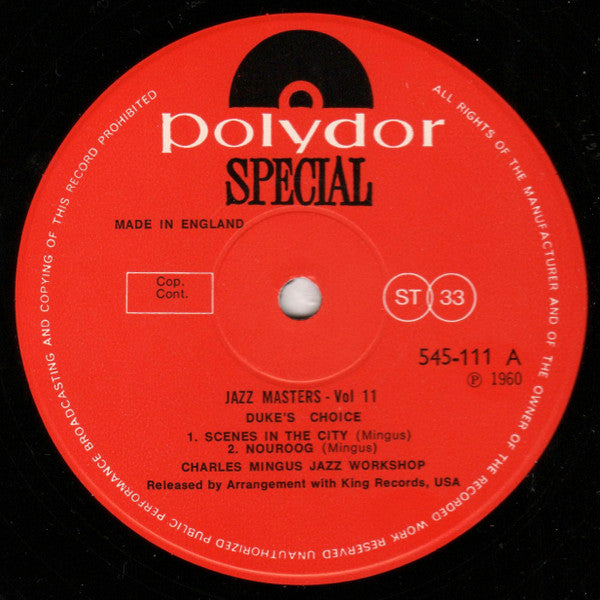 Charles Mingus Jazz Workshop ~ Duke's Choice (Vinyl) - Djungel & Jazz