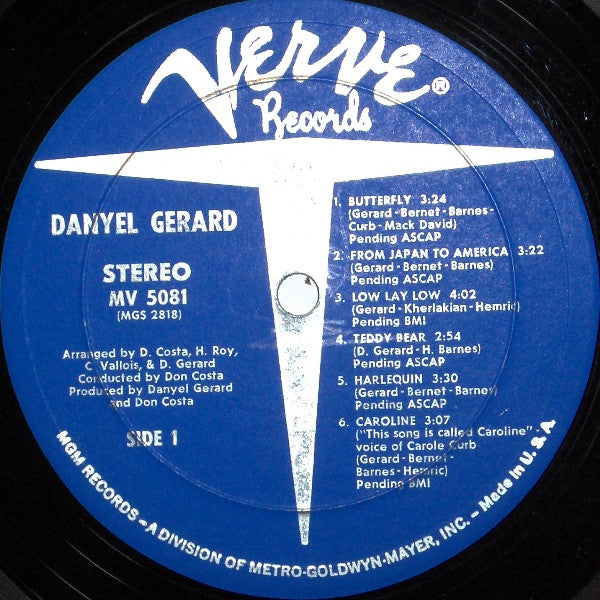 Danyel Gerard ~ Danyel Gerard (Vinyl) - Djungel & Jazz
