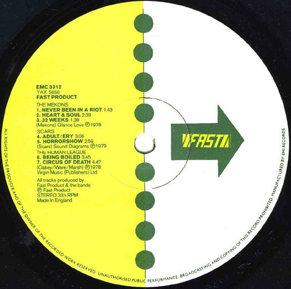 Various ~ Fast Product (Vinyl) - Djungel & Jazz