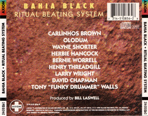 Bahia Black ~ Ritual Beating System (Vinyl) - Djungel & Jazz