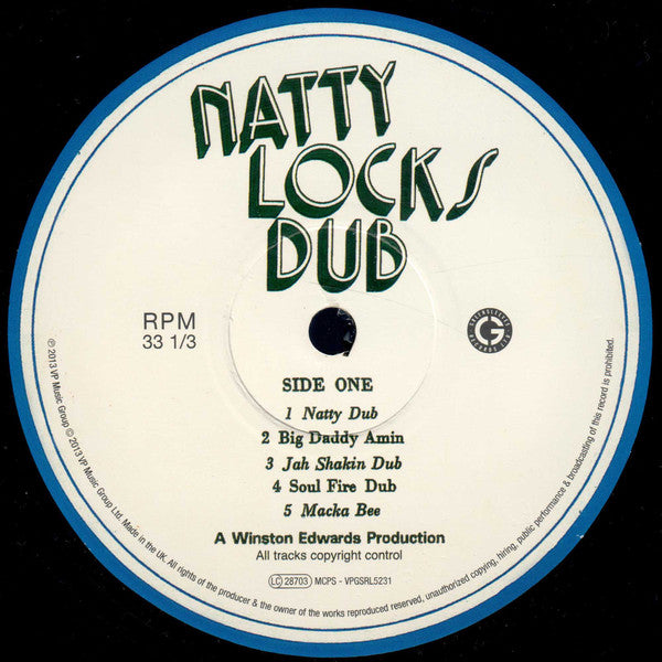 Winston Edwards ~ Natty Locks Dub (Vinyl) - Djungel & Jazz