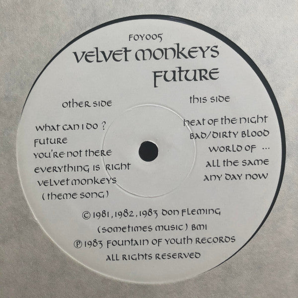 The Velvet Monkeys ~ Future (Vinyl) - Djungel & Jazz