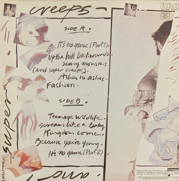 David Bowie ~ Scary Monsters (Vinyl) - Djungel & Jazz