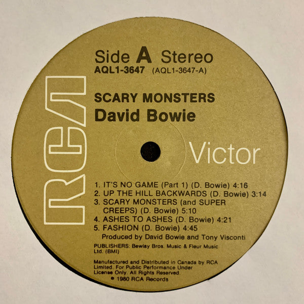 David Bowie ~ Scary Monsters (Vinyl) - Djungel & Jazz