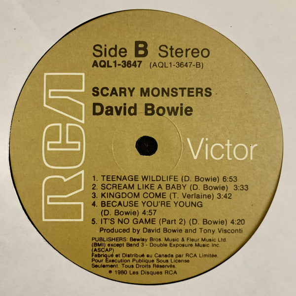 David Bowie ~ Scary Monsters (Vinyl) - Djungel & Jazz