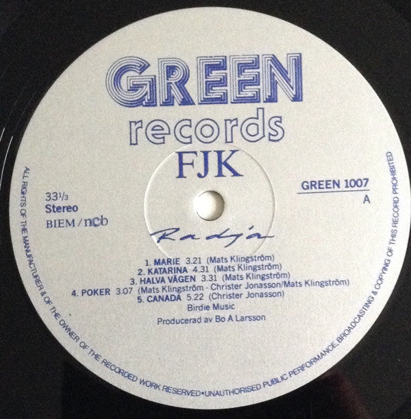 FJK ~ Radja (Vinyl) - Djungel & Jazz