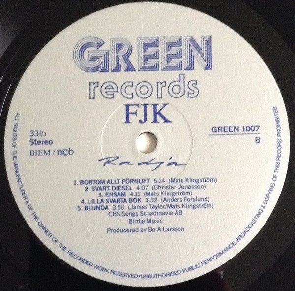 FJK ~ Radja (Vinyl) - Djungel & Jazz