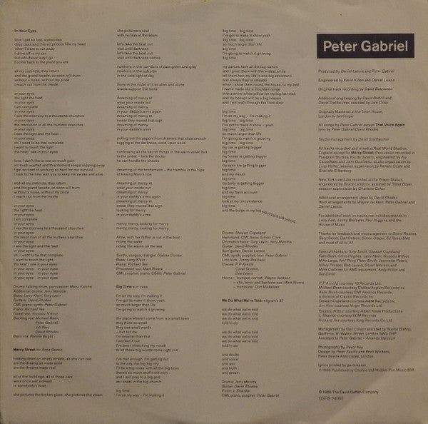 Peter Gabriel ~ So (Vinyl) - Djungel & Jazz