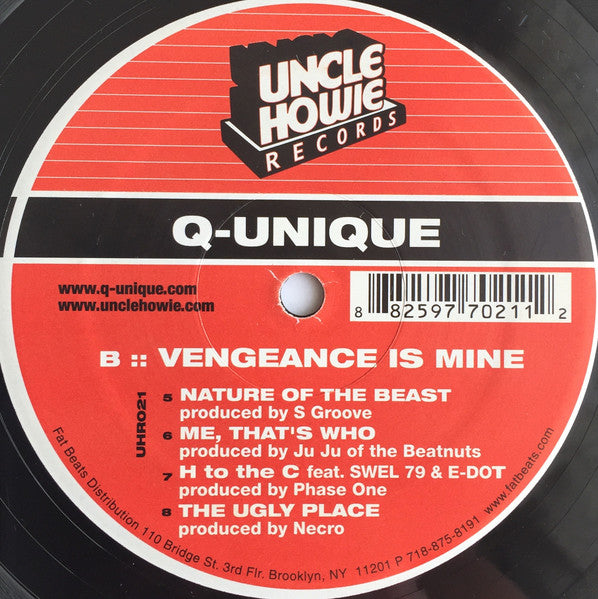 Q-Unique ~ Vengeance Is Mine (Vinyl) - Djungel & Jazz