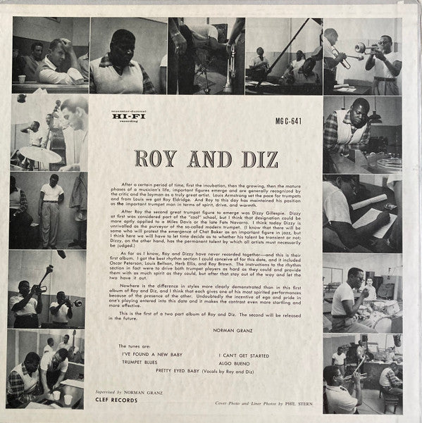 Roy Eldridge And Dizzy Gillespie ~ Roy And Diz (Vinyl) - Djungel & Jazz