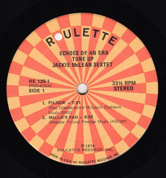 Jackie McLean Sextet ~ Tune Up (Vinyl) - Djungel & Jazz