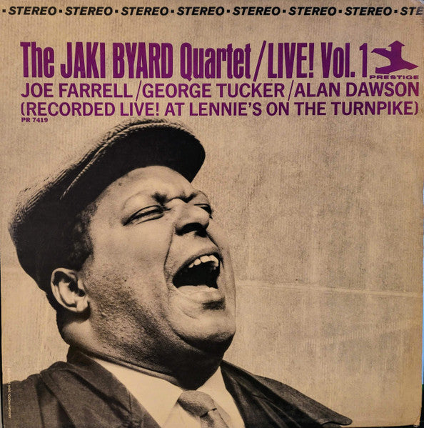The Jaki Byard Quartet ~ Live! Vol. 1 (Vinyl) - Djungel & Jazz