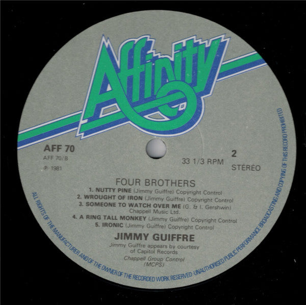 Jimmy Giuffre : Four Brothers (LP, Album, RE)