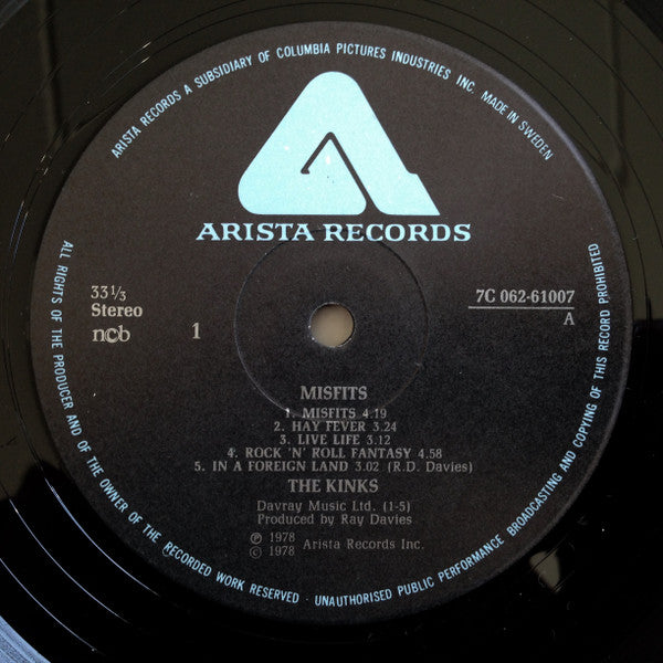 The Kinks ~ Misfits (Vinyl) - Djungel & Jazz