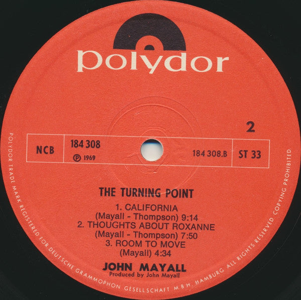 John Mayall ~ The Turning Point (Vinyl) - Djungel & Jazz