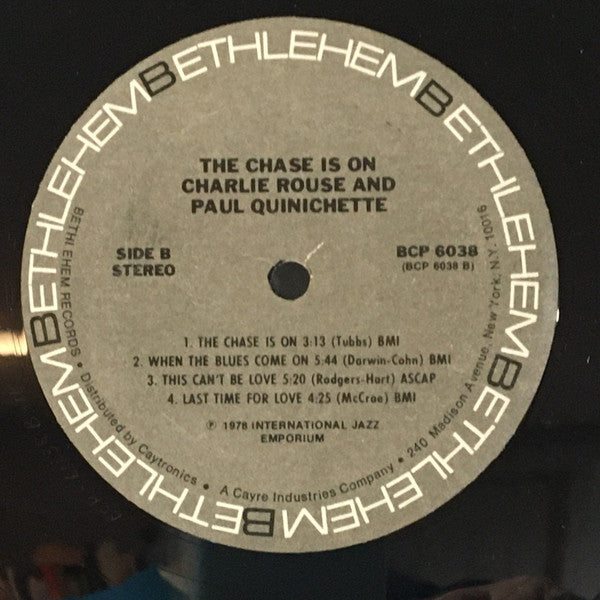 Charlie Rouse / Paul Quinichette ~ The Chase Is On (Vinyl) - Djungel & Jazz