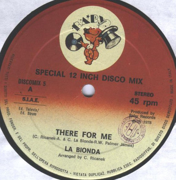 La Bionda ~ There For Me / One For You, One For Me (Vinyl) - Djungel & Jazz