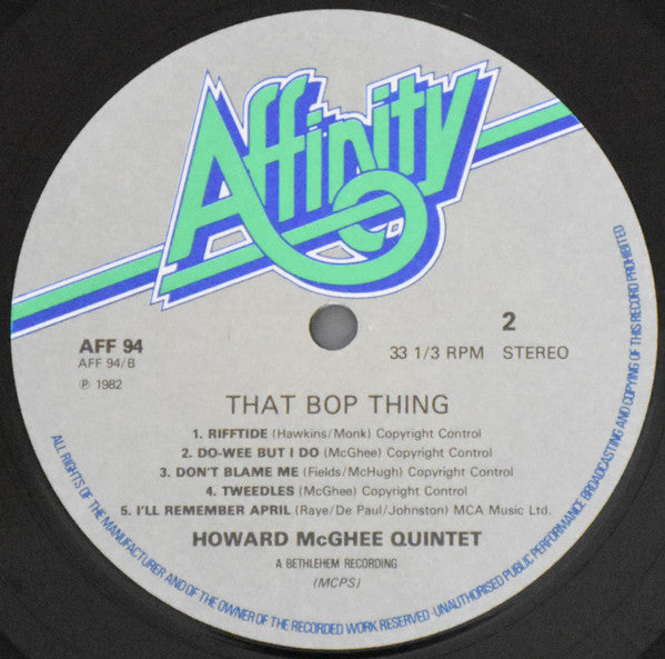 Howard McGhee : That Bop Thing (LP)
