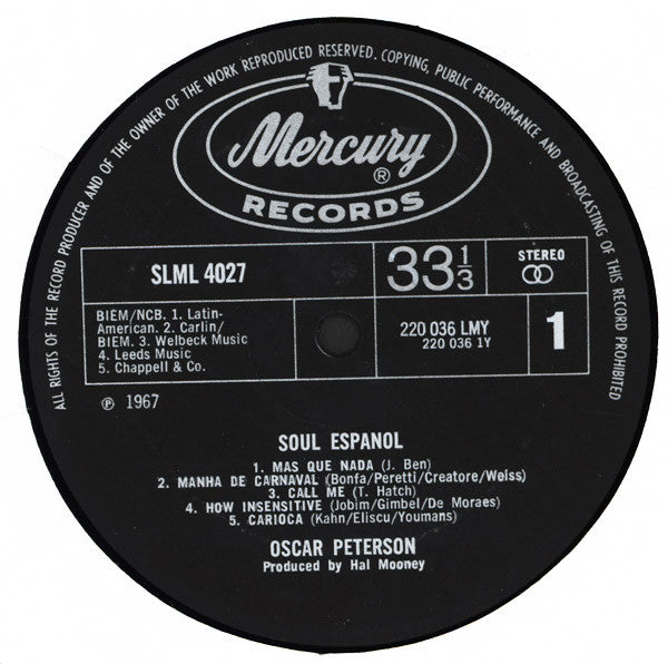 Oscar Peterson : Soul Español (LP, Album)