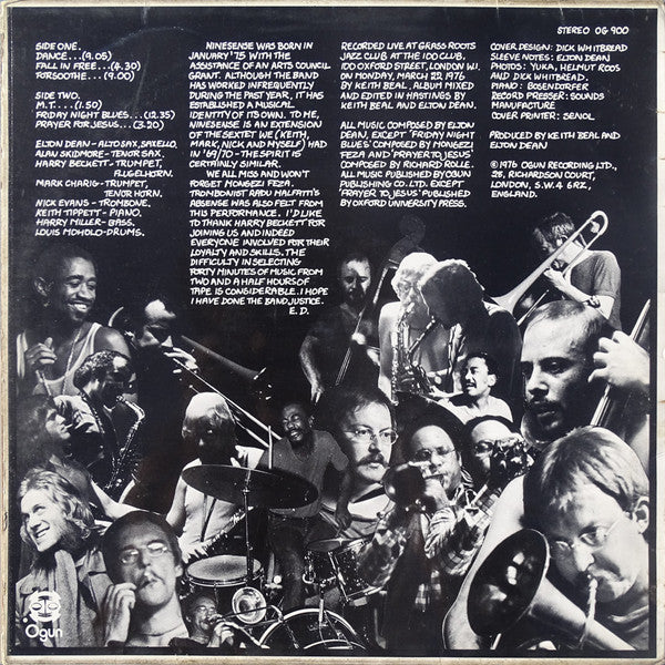 Elton Dean's Ninesense ~ Oh! For The Edge (Vinyl) - Djungel & Jazz