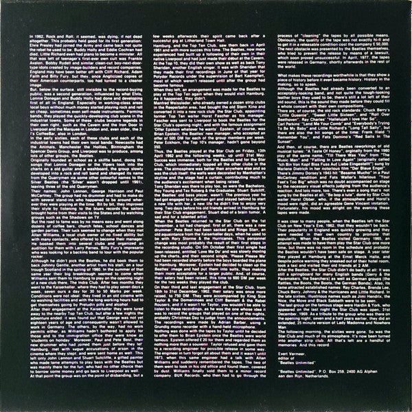 The Beatles ~ Live At The Star-Club In Hamburg Germany (Vinyl) - Djungel & Jazz