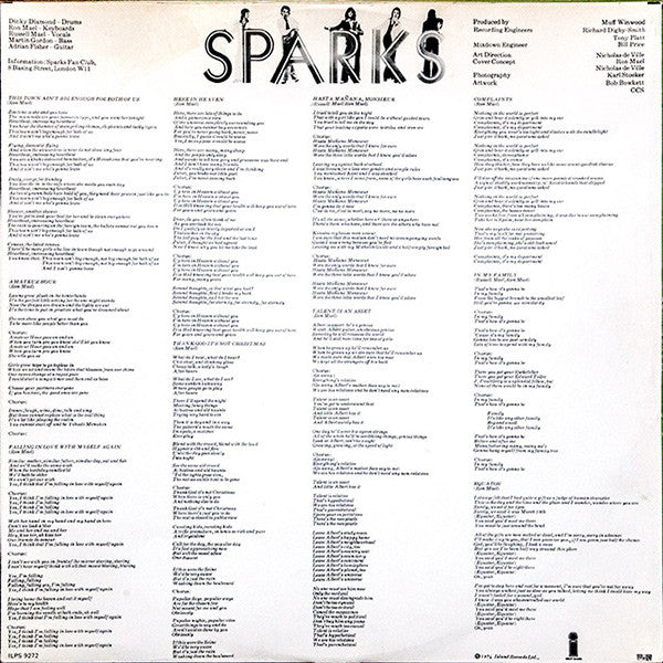 Sparks ~ Kimono My House (Vinyl) - Djungel & Jazz
