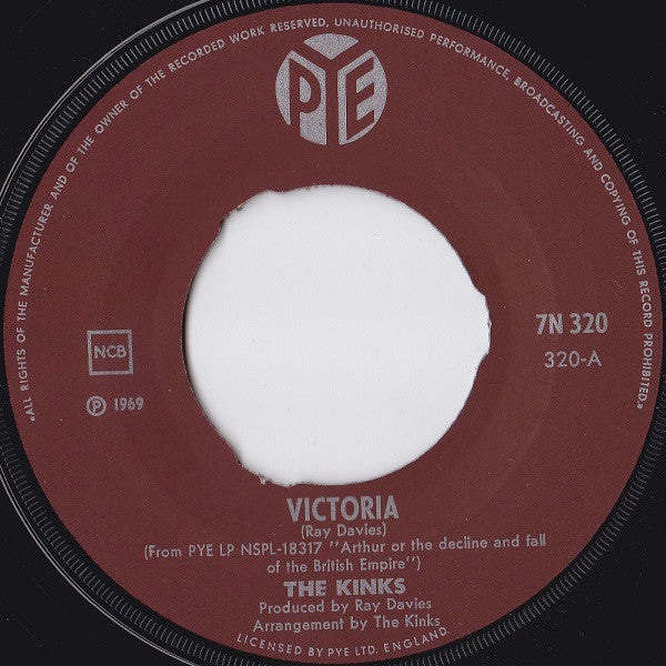 The Kinks ~ Victoria / She's Bought A Hat Like Princess Marina (Vinyl) - Djungel & Jazz