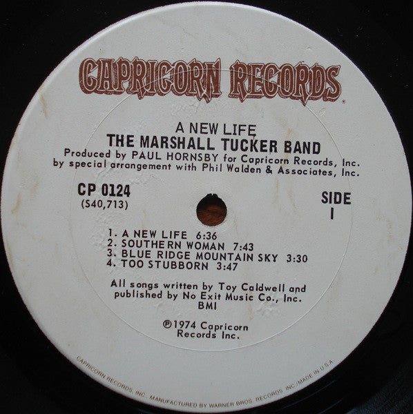The Marshall Tucker Band ~ A New Life (Vinyl) - Djungel & Jazz