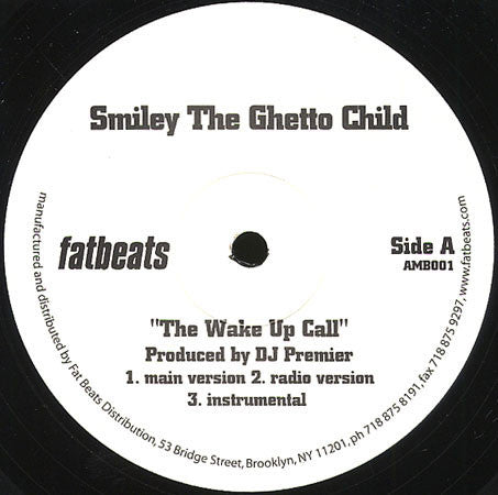Smiley The Ghetto Child ~ The Wake Up Call (Vinyl) - Djungel & Jazz