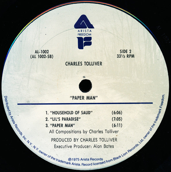 Charles Tolliver : Paper Man (LP, Album, RE, CTH)
